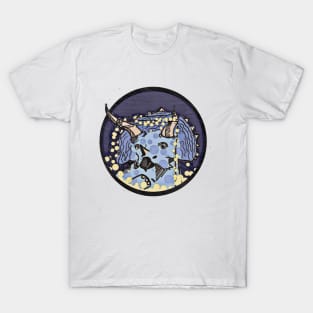 Triceratops Fairy Lights Design T-Shirt